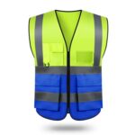 Custom Zipper Reflective Safety Vest - 5