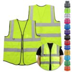 Custom High Visibility Reflective Safety Vest With Multiple Pockets - 1