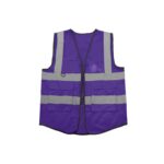 Custom High Visibility Reflective Safety Vest With Multiple Pockets - 4
