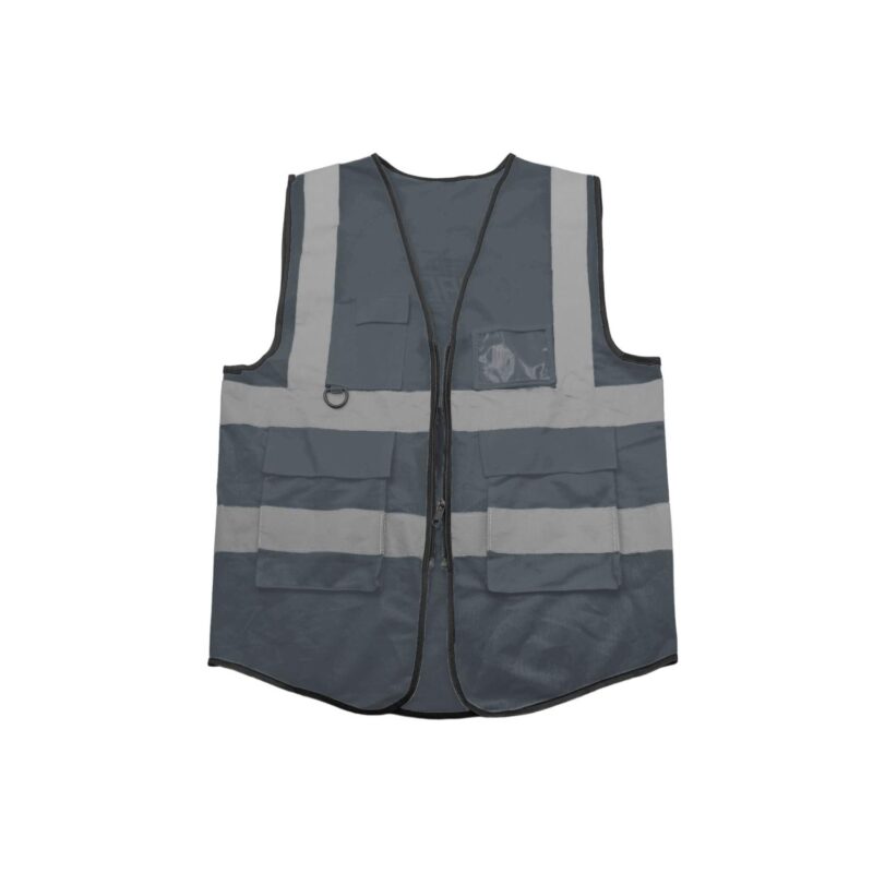 Custom High Visibility Reflective Safety Vest With Multiple Pockets - 9