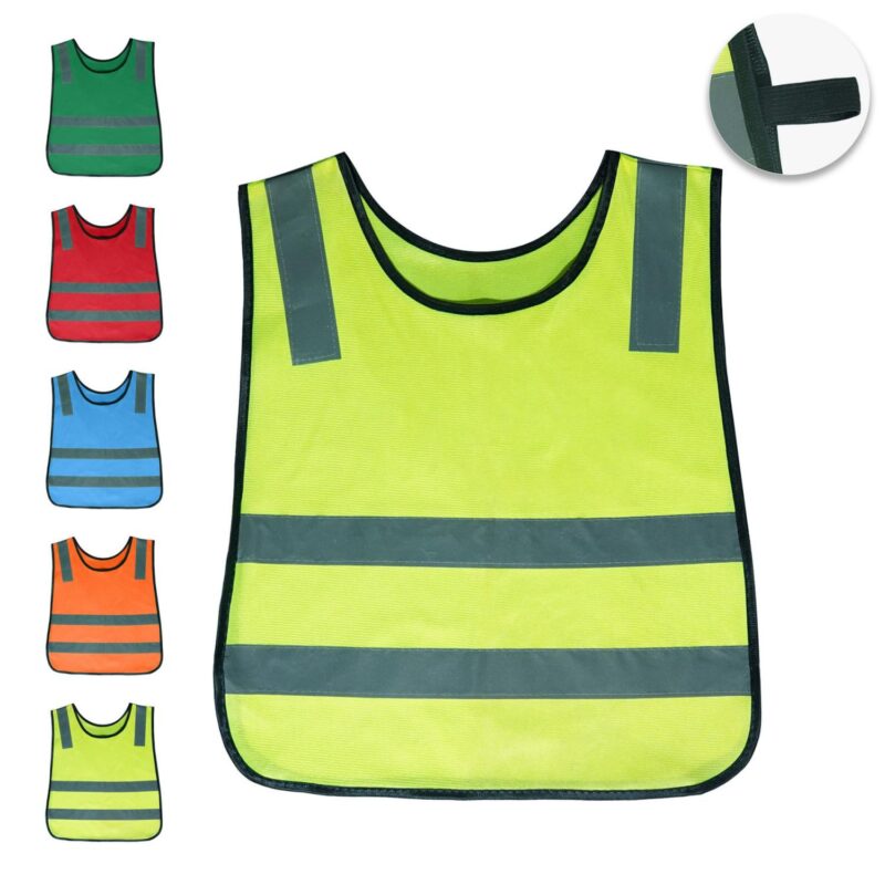 Custom High Visibility Kids Reflective Safety Vest - 1
