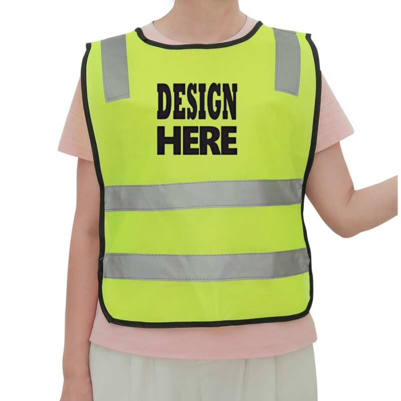 Kids-Reflective-Safety-Vest-SPPSHR00068 Custom Kids Reflective Safety Vest