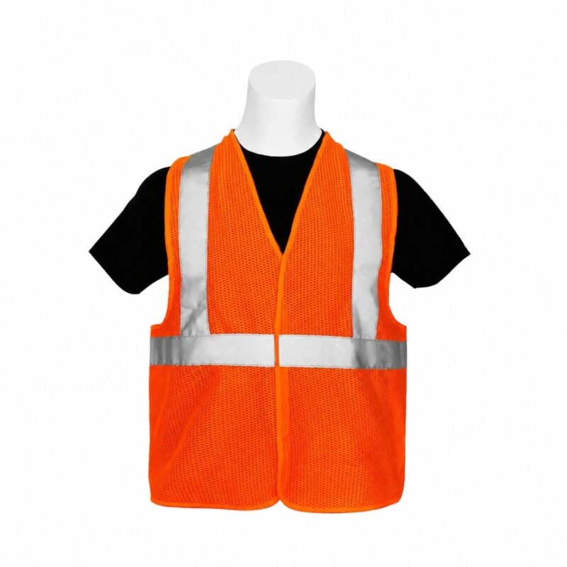 Custom M-4XL Breathable Polyester Mesh Reflective Safety Vest - 2