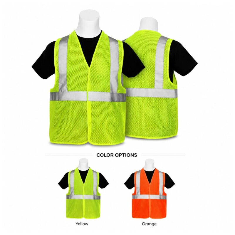M-4XL-Breathable-Polyester-Mesh-Reflective-Safety-Vest-SL0453 Custom M-4XL Breathable Polyester Mesh Reflective Safety Vest