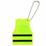 Custom PVC Reflective Safety Vest Keychain - 2
