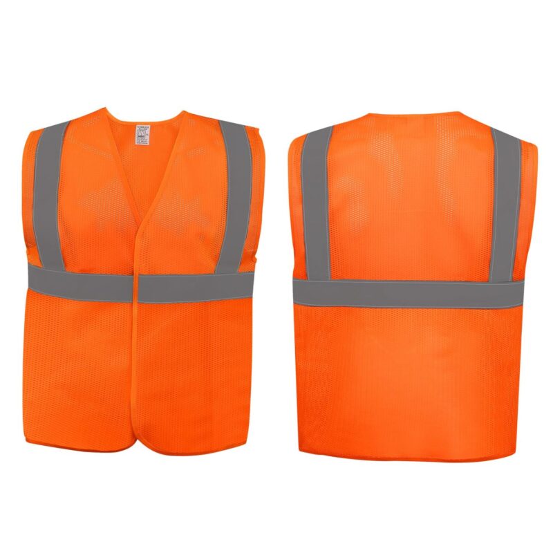 Custom Polyester Mesh Hi Vis Reflective Safety Vest - 1