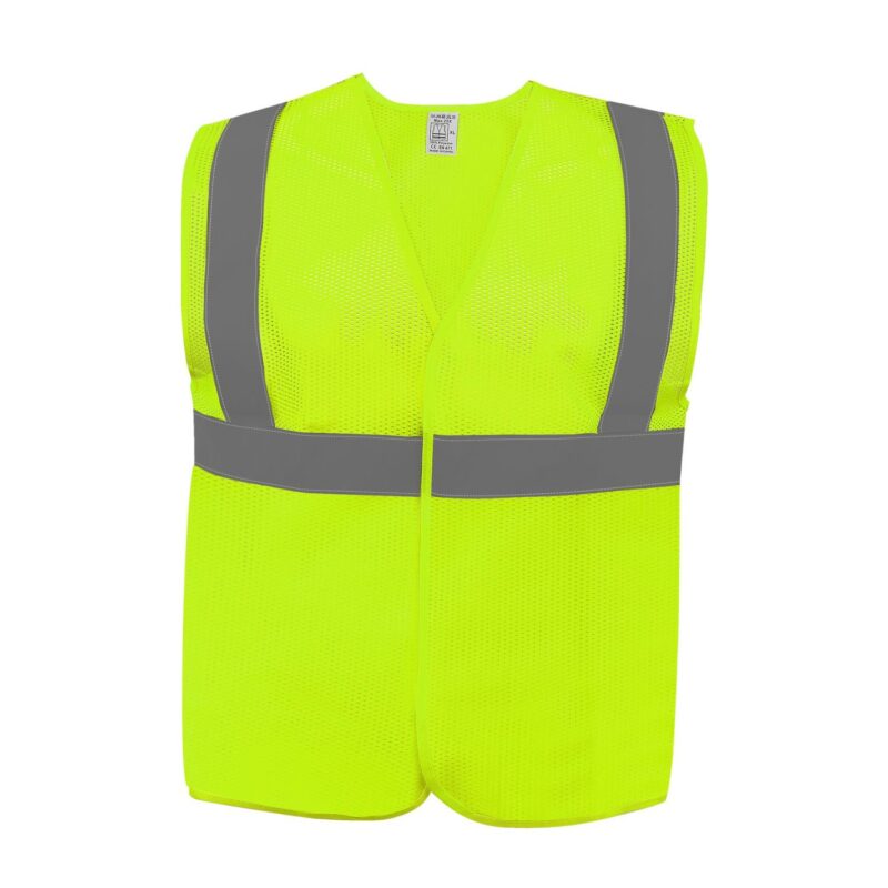 Custom Polyester Mesh Hi Vis Reflective Safety Vest - 4