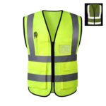 Custom Traffic Reflective Safety Vest With Multiple Pockets - 2